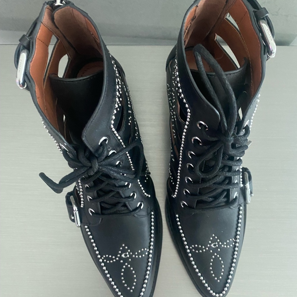 Coach Paisley Cut Out Boot